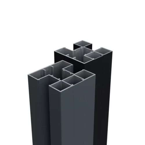 Boston Aluminium paal incl. Afwerkingsprofiel 75x75mm, lengte 250cm Ral 7016