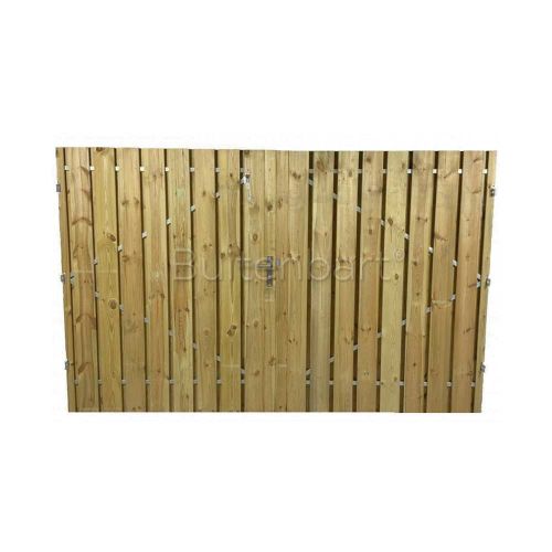Dubbele Tuinpoort Grenen Geschaafd