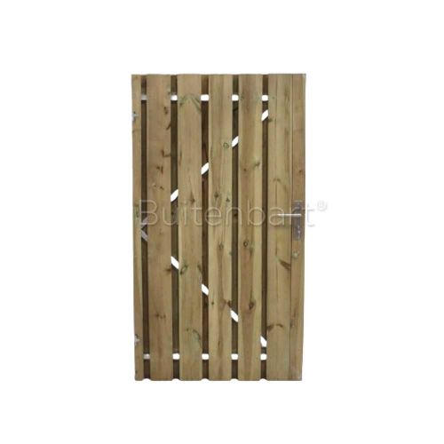 Tuinpoort Trendline Easy Grenen Groen Geïmpregneerd 140x190cm Linksdraaiend