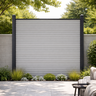 NexaFence Rhombus Grijs 180x180cm