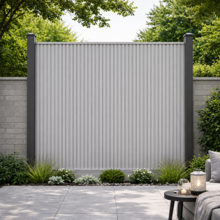 Nexa Fence Rhombus Grijs Verticaal