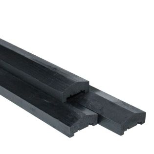 Afdeklat Piramide Vuren Zwart Gespoten 180cm