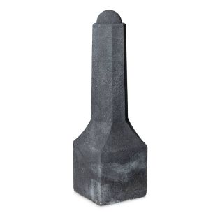 Amsterdammertje betonpaaltje Antraciet 105x30x30 8-hoekig met voet
