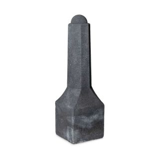 Amsterdammertje betonpaaltje Antraciet 80x30x30 8-hoekig met voet