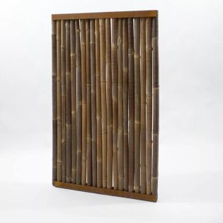 Bamboescherm donker 180x182cm - Cortenstaal