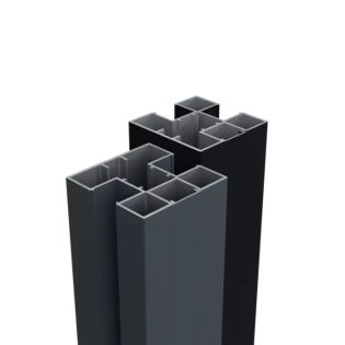 Boston Aluminium paal incl. Afwerkingsprofiel 75x75mm, lengte 250cm Ral 7016