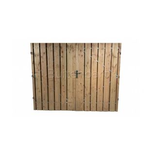 Dubbele Tuinpoort Douglas geschaafd