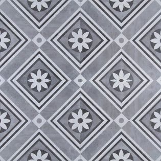 GeoCeramica topplaat Concreet Flower Dec 60x60x1cm