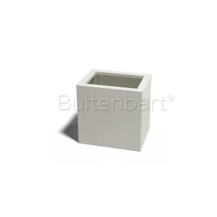 Gepoedercoat Staal Wit Plantenbak Rechthoek 30x60cm, hoogte 60cm