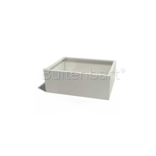 Gepoedercoat Staal Wit Plantenbak Rechthoek 60x120cm, hoogte 40cm