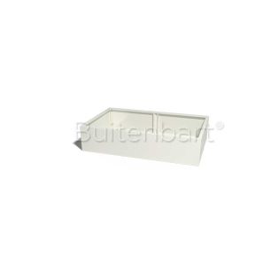 Gepoedercoat Staal Wit Plantenbak Rechthoek XL 160x80cm, hoogte 60cm