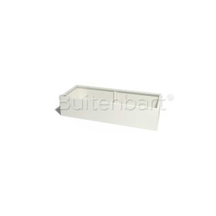 Gepoedercoat Staal Wit Plantenbak Rechthoek XL 200x100cm, hoogte 60cm