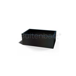 Gepoedercoat Staal Zwart Plantenbak Rechthoek 60x120cm, hoogte 40cm