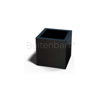 Gepoedercoat Staal Zwart Plantenbak Vierkant 40x40cm, hoogte 40cm