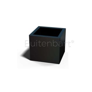 Gepoedercoat Staal Zwart Plantenbak Vierkant 60x60cm, hoogte 60cm