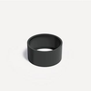 Gepoedercoat Aluminium Zwart Plantenbak Rond diamter 120cm, hoogte 60cm