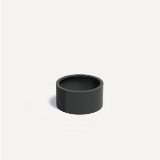 Gepoedercoat Aluminium Zwart Plantenbak Rond diameter 80cm, hoogte 40cm