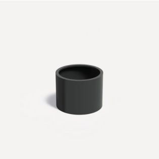 Gepoedercoat Aluminium Zwart Plantenbak Rond diamter 80cm, hoogte 60cm