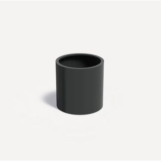 Gepoedercoat Aluminium Zwart Plantenbak Rond diamter 80cm, hoogte 80cm