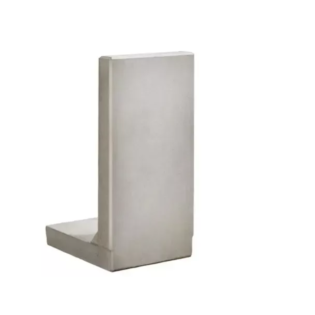 L-Element Grijs Zichtbeton 100x55x50x10cm