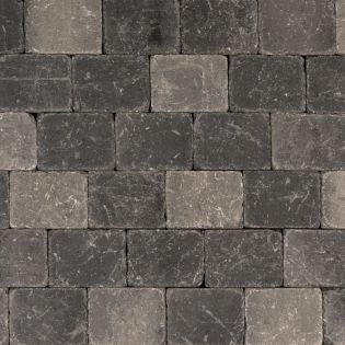 Metro Trommelsteen Grijs-Zwart 20x15x6cm