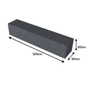 Oud Hollands Stapelelement Antraciet 100x20x20cm