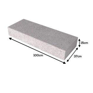 Oud Hollandse Traptrede Grijs 100x37x15cm