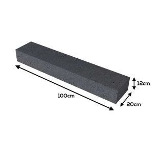 Betonbiels Antraciet 100x20x12cm