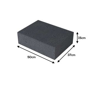 Oud Hollandse Halve Traptrede Antraciet 50x37x15cm