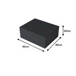 Oud Hollandse Halve Traptrede Carbon 50x40x20cm