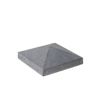Paalmuts met punt Beton Antraciet 70x70x5