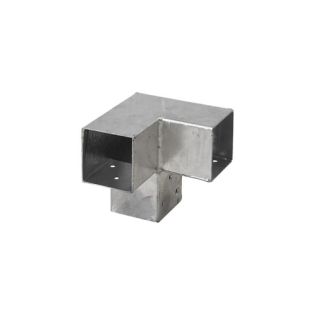 Paalverbinder Verzinkt 3-weg Hoekmodel 9x9cm