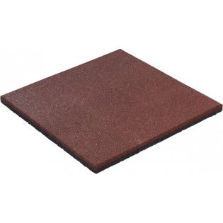 Rubber Veiligheidstegel Rood 50x50x4,5cm