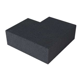 Oud Hollandse TRAP HOEKSTUK 90° (40/20) Buiten Carbon 60x60cm
