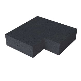 Oud Hollandse TRAP HOEKSTUK 90° (37/15) Binnen Carbon 60x60cm