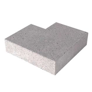 Oud Hollandse TRAP HOEKSTUK 90° (37/15) Buiten Grijs 60x60cm