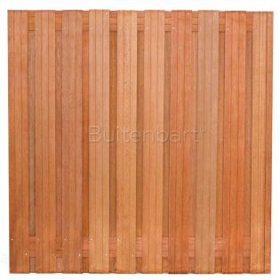 Topline schuttingscherm 180x180cm, Hardhout, Onbehandeld, 14mm