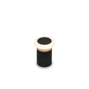 Topo rondom zwart grondspot 12v