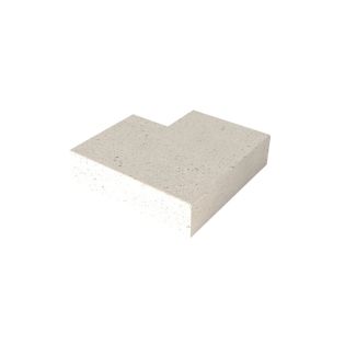 Oud Hollandse TRAP HOEKSTUK 90° (37/15) Buiten Creme 60x60cm
