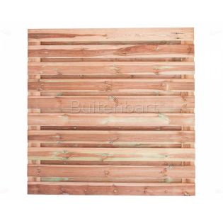 Trendline Schuttingscherm HORIZONTAAL 180x180cm, Douglas Geschaafd, 16mm