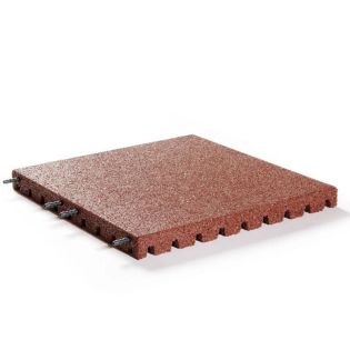 Veiligheidstegel Rubbertegel Rood 50x50x4cm