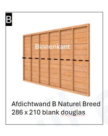 Afdichtwand Naturel BREED