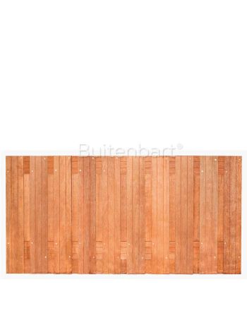 Topline schuttingscherm 180x90cm, Hardhout, Onbehandeld, 14mm
