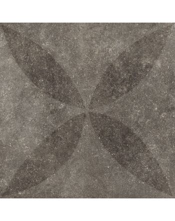 vtwonen Solostone Hormigon Antracite Flower 70x70x3.2cm