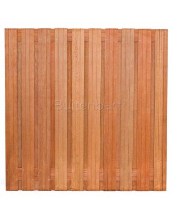 Topline schuttingscherm 180x180cm, Hardhout, Onbehandeld, 14mm