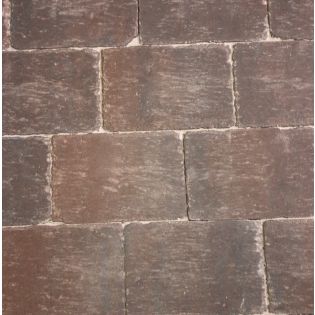 Abbeystones met deklaag Gesmoord Bruin 20x30x6cm