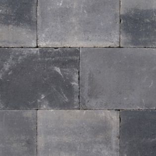 Abbeystones met deklaag Grijs/Zwart 30x40x6cm