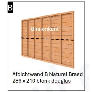 Afdichtwand Naturel BREED