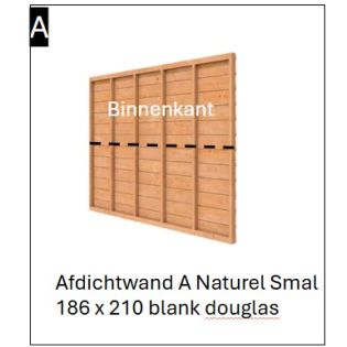 Afdichtwand Naturel SMAL