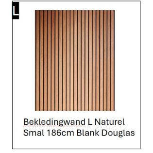 Bekledingswand Naturel SMAL 1,86x2.10